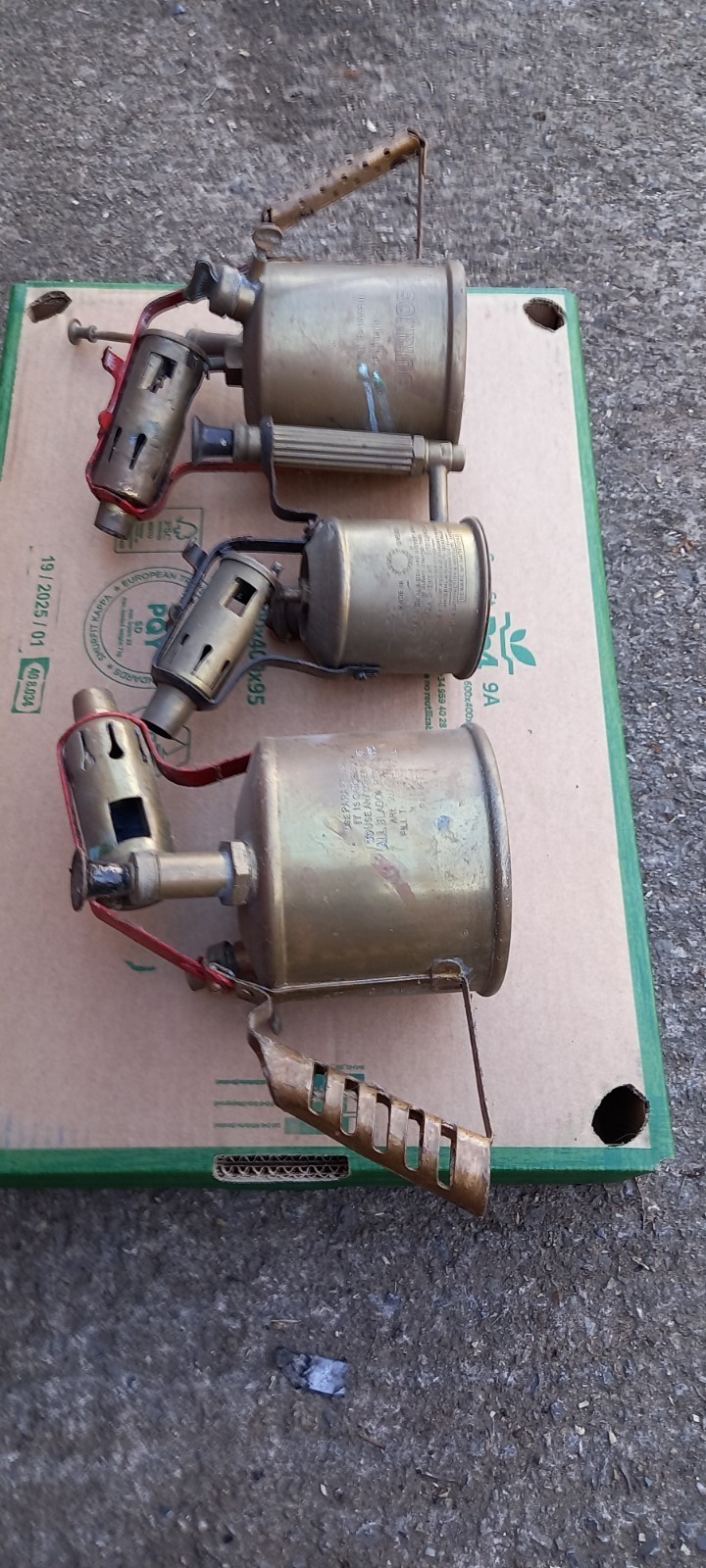 Vintage Swedish Max Sievert, BURMOS and Other Brass Blow Torches