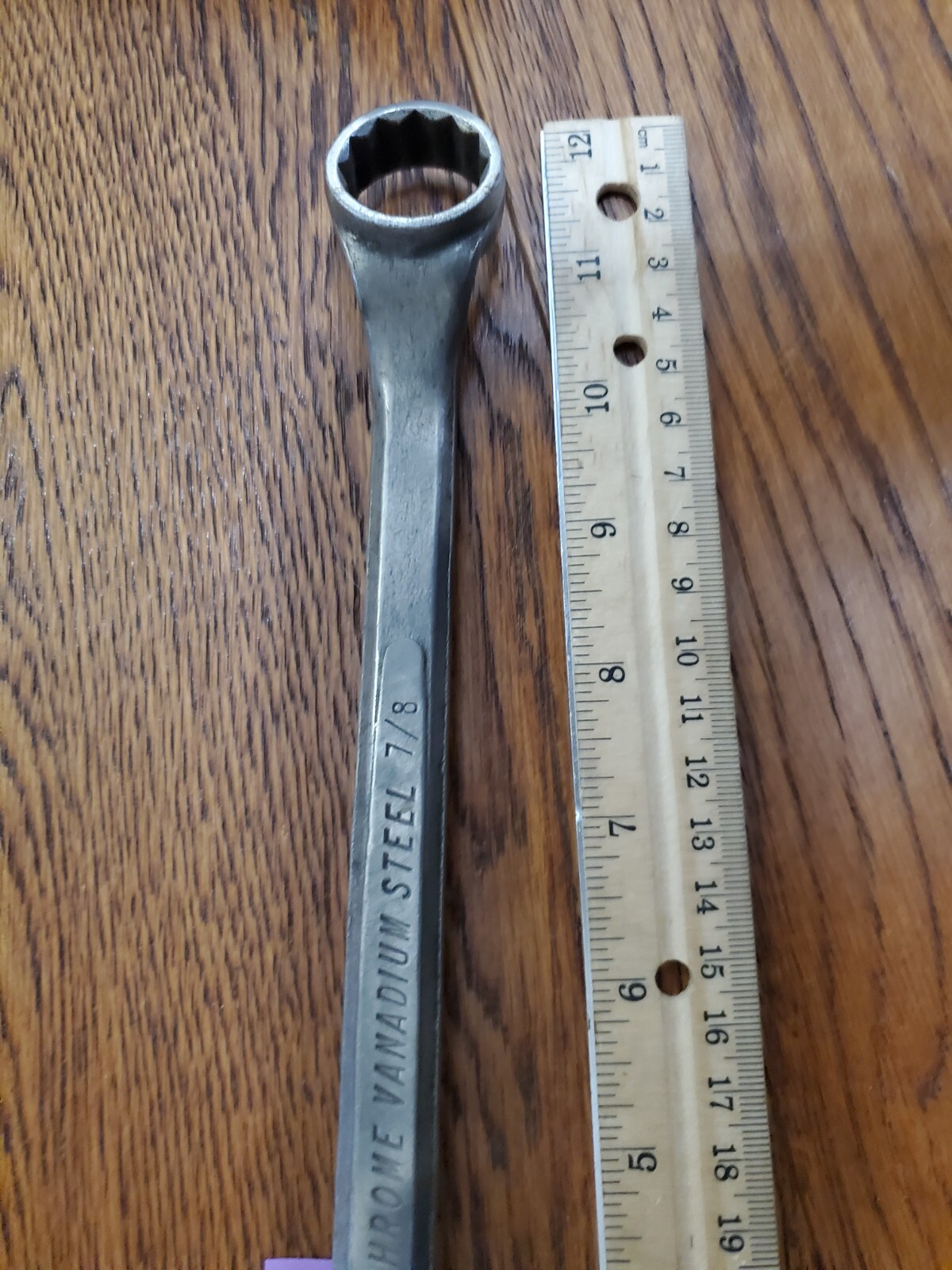 Vintage Riverside Offset Box End Wrench 13/16″ X 7/8″ USA Wards Rare