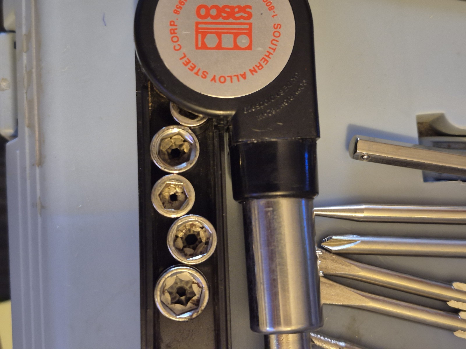 Vintage 13-in-1 Collapsible Ratchet/Socket Screwdriver Set New Old Stock