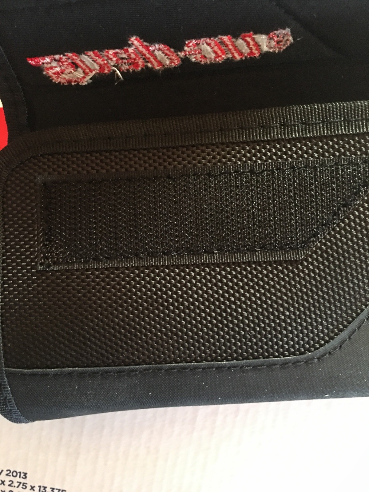 Snap-on Phone Case. Sideways Nylon Clip Case With Inside Pocket