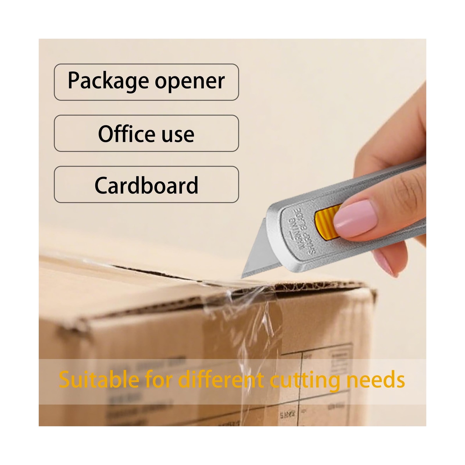 XW Mini Safety Utility Knife Compact Auto Retractable Box Cutte… FAST USA SHIP