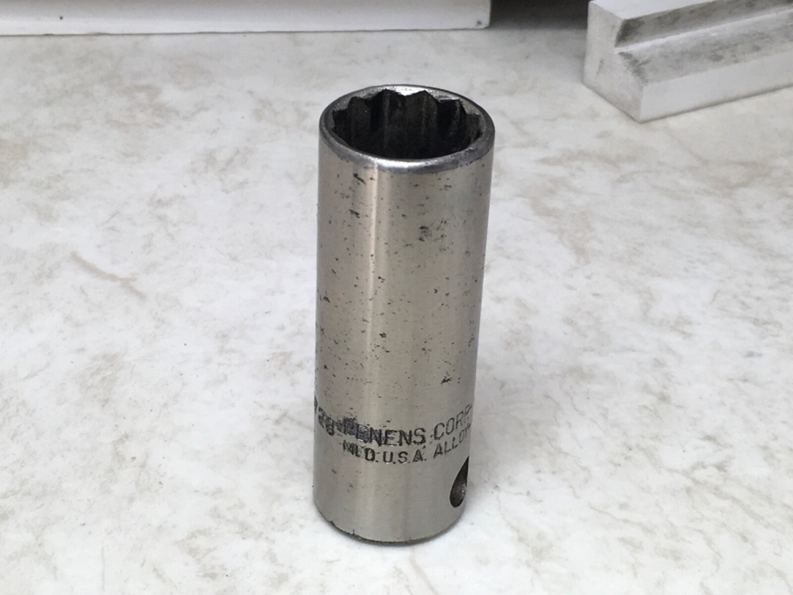 Penens Corp. 1/2″ Drive Deep 12pt Socket, size 7/8”, model 1728, USA 🇺🇸