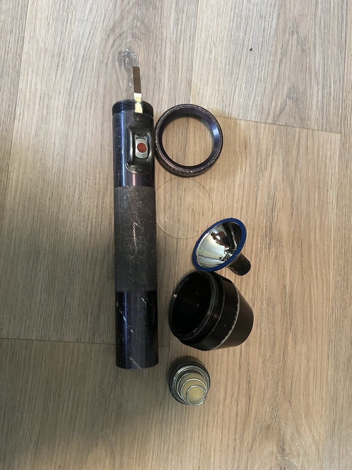 Vintage 2nd Gen Kel-Lite Flashlight- 4D Cell, US made Pat Pend. (Tested working)