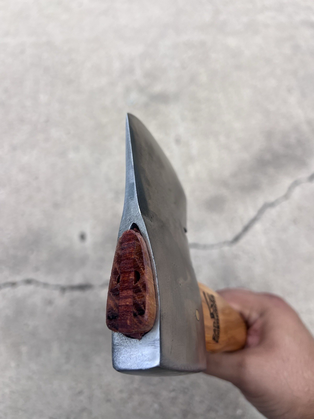 Bad-Axe Shapleigh Diamond Edge 1.8lb Hatchet Axe on 15in Handle, Brass Pinned