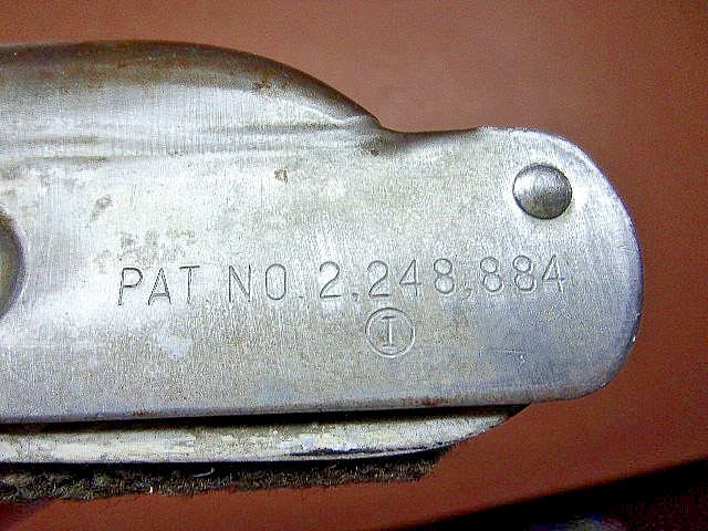 Vintage Steel Hand Sanding Block Early Sears Roebuck Pat’d 1941 6 1/2″ x 2″ COOL