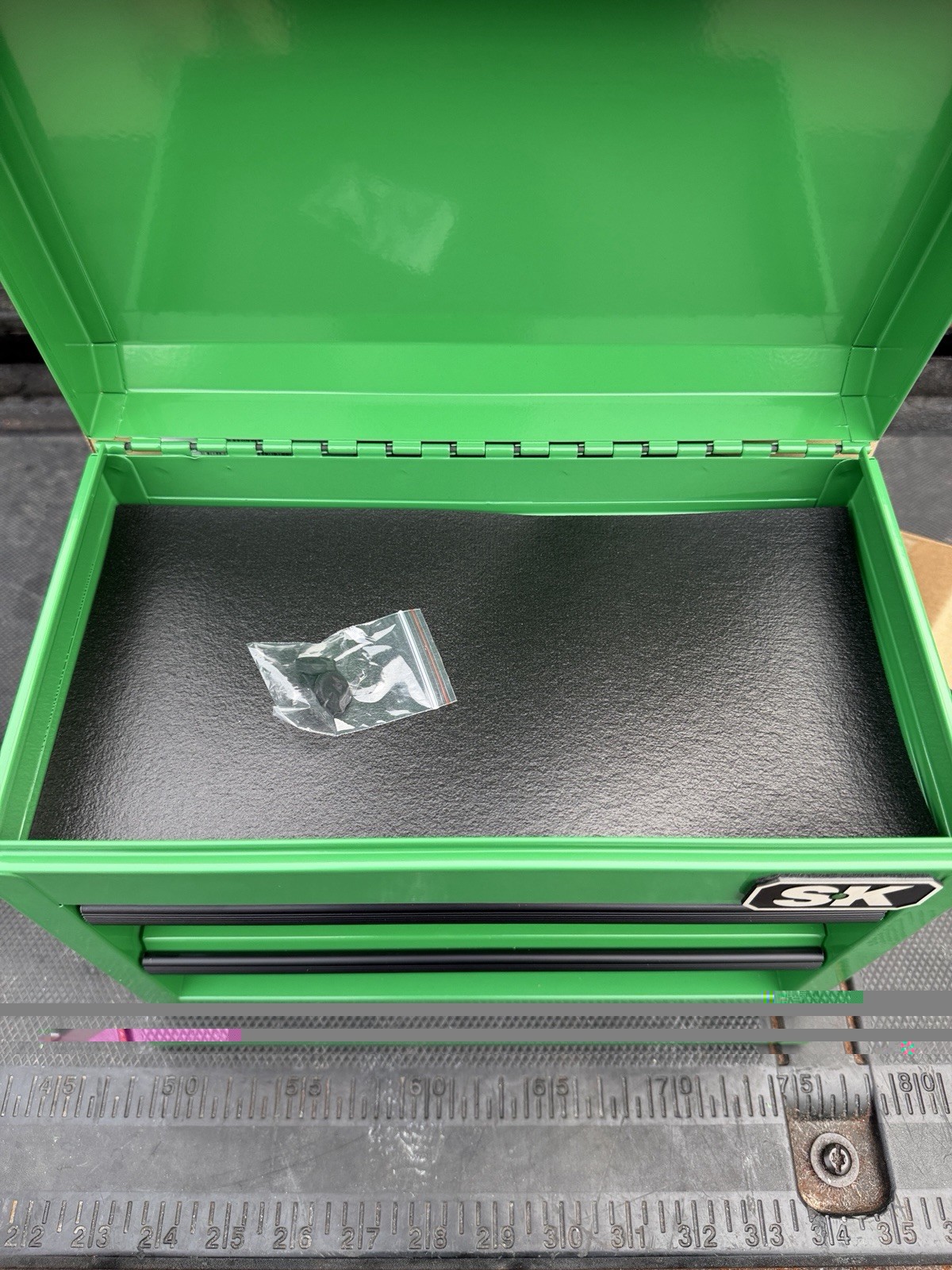 SK Tools S-K Green Table Top Tool Chest Toolbox Sk86101 86101 Nos