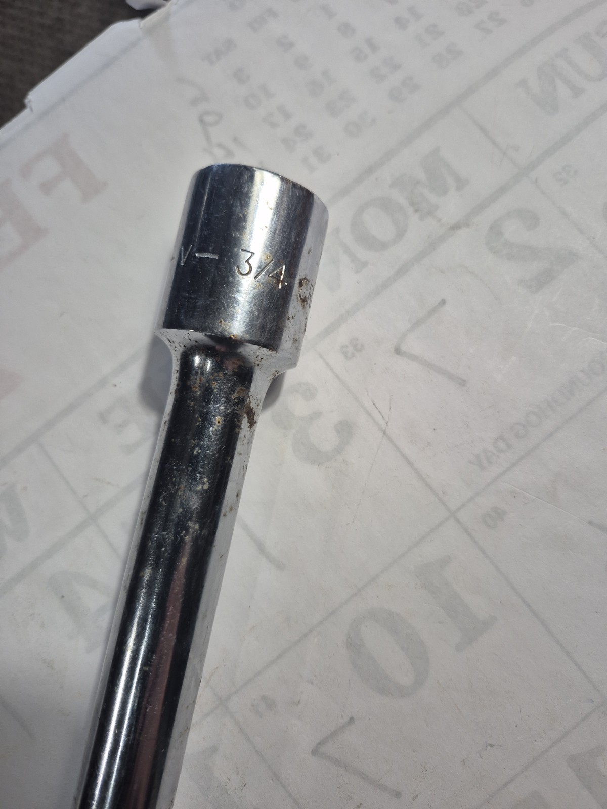 Vintage USA Craftsman 4442 -V- Series 3/4 Inch Drive 16″ Long Extension