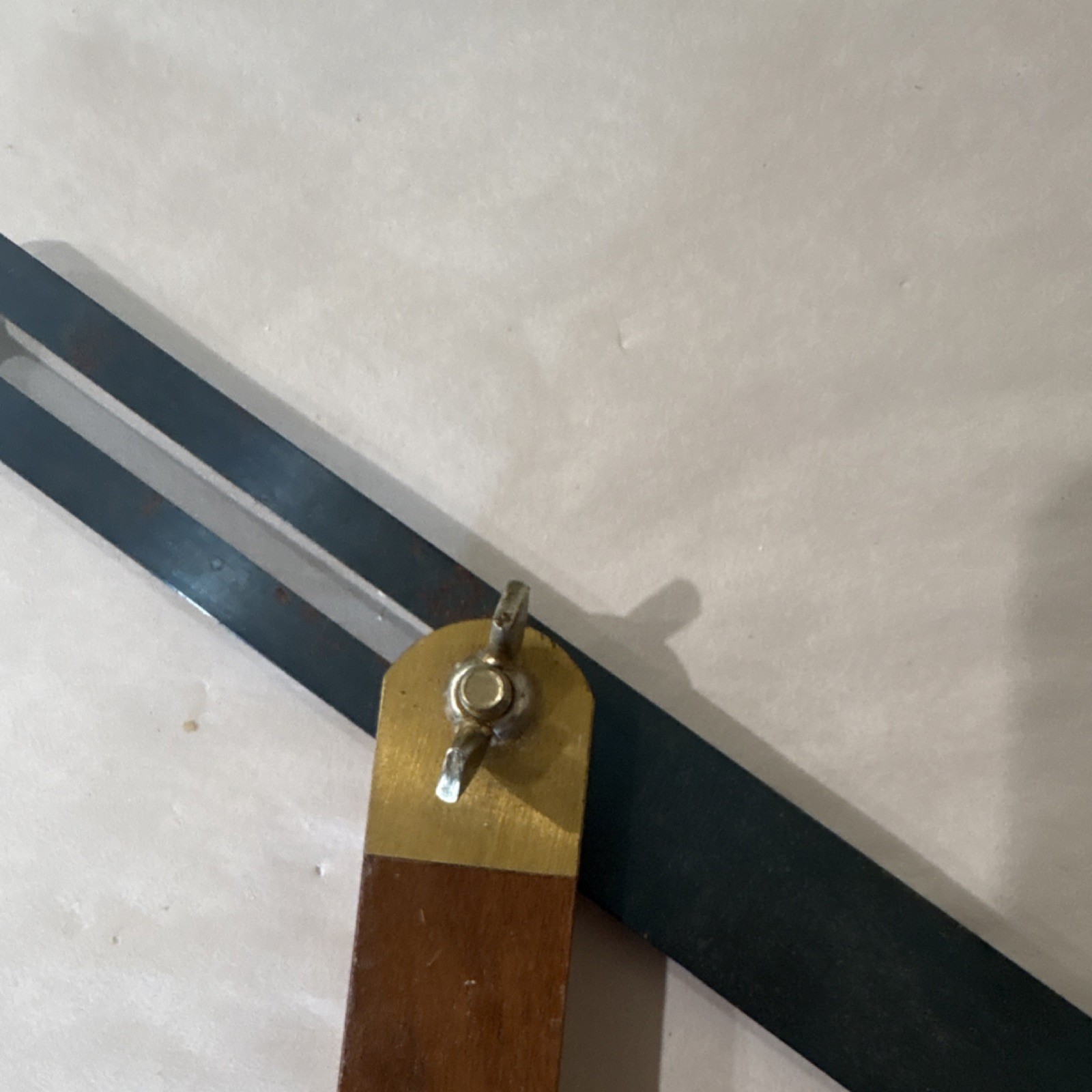 Crown Tools Vintage Original Wooden Handle Adjustable Sliding Bevel Square 9 in