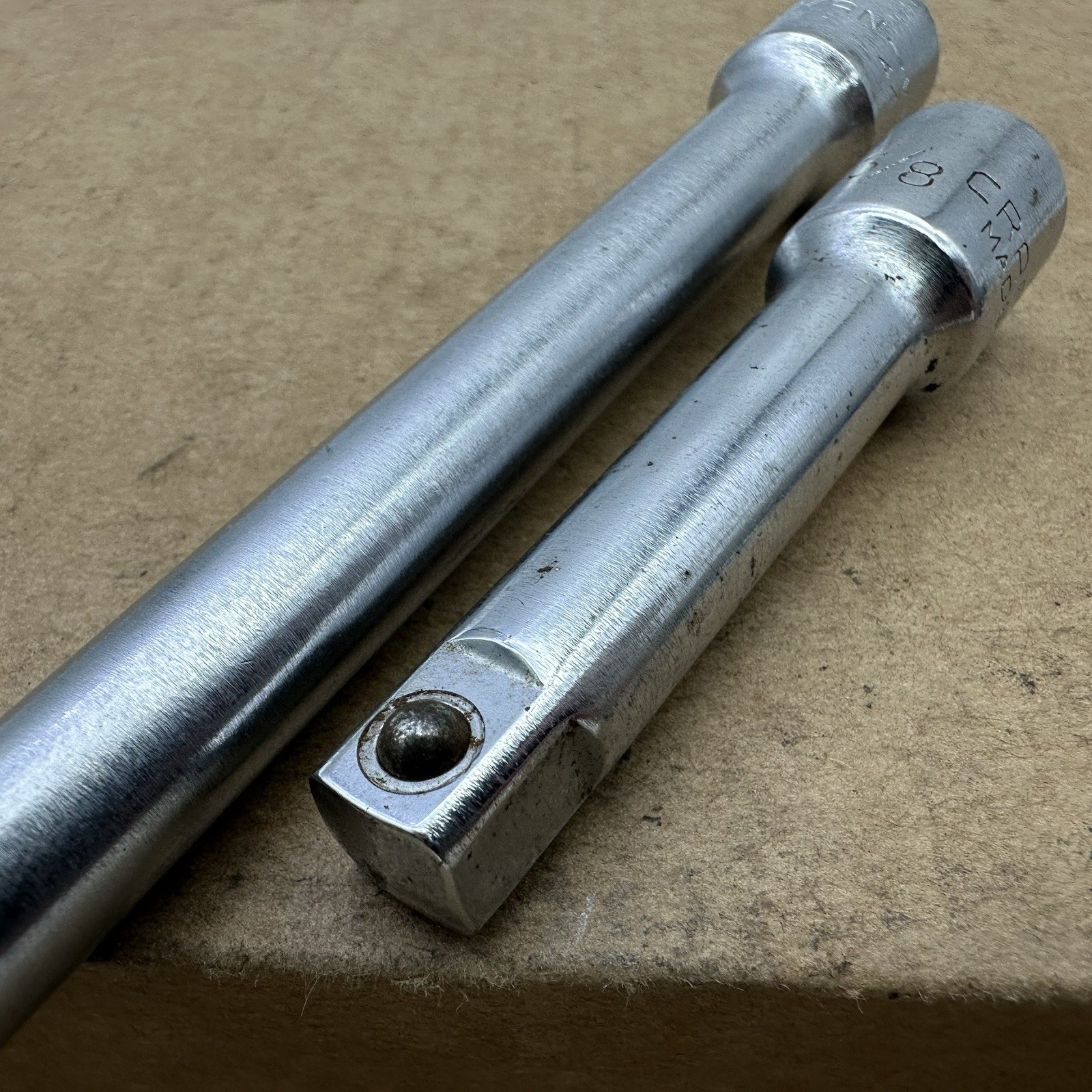 Lot 2 Craftsman 3/8 Drive 6” 3” Socket Extension 44261 44264 VV Series Made USA