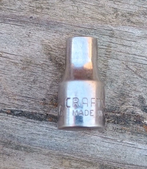 Vintage Craftsman 3/16″ 6 Point Shallow Socket 1/4″ Drive Inverted G1 43491 USA