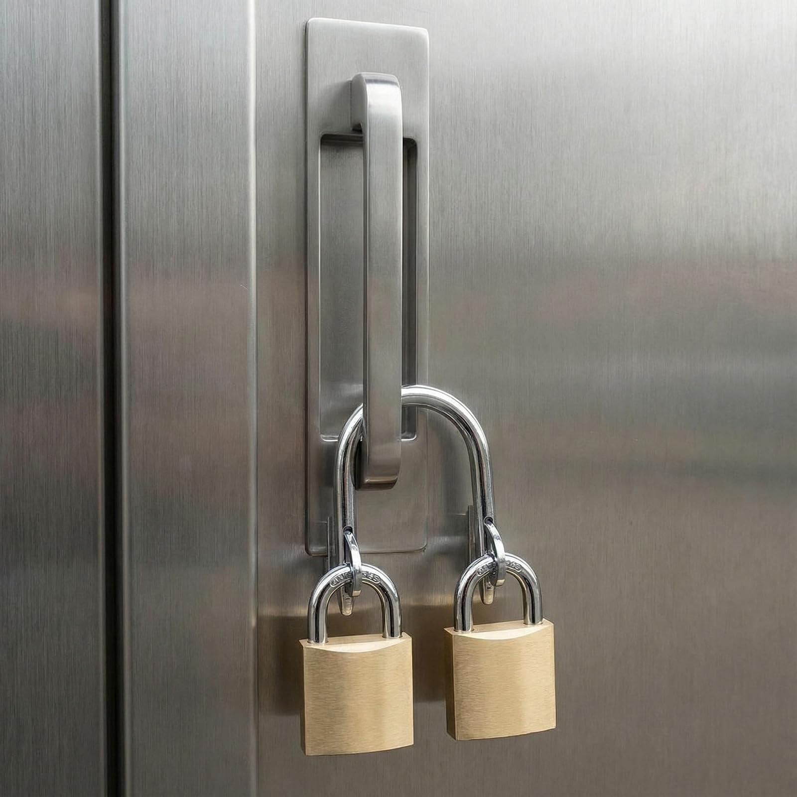 4 Sets Lock Gate Padlock System with U Bolt & Links for Schools, Utilities, More