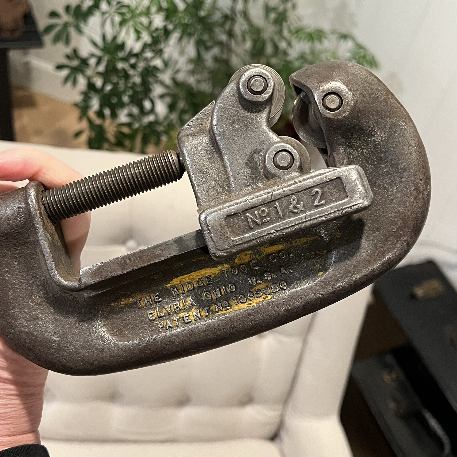 VTG #2 Ridgid Pipe Cutter 1/8″- 2″ Heavy Duty Adjustable No 1-2 Pat #1833980 USA