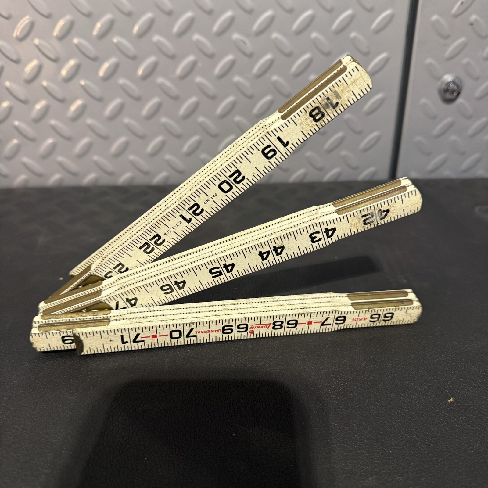 Lufkin 460F Vintage Folding 6 Ft. Wooden Rule Two Way New Old Stock