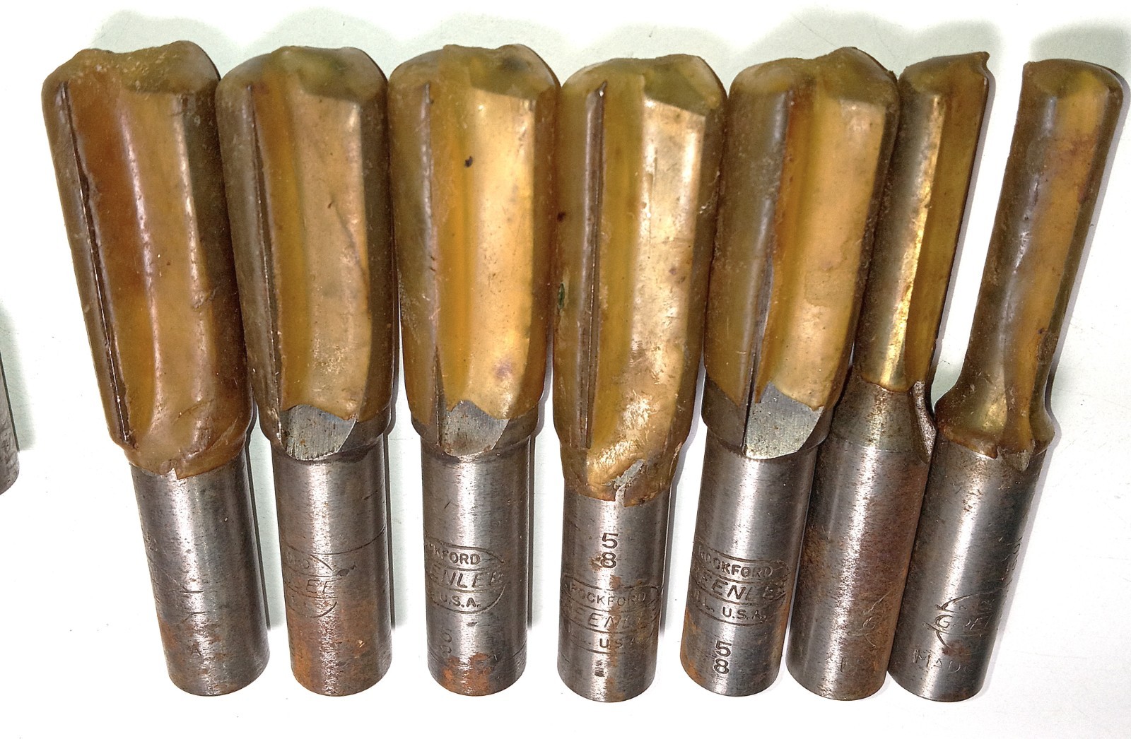 Rockford Greenlee Roouter bits. Made in then U.S.A. Set of 22.