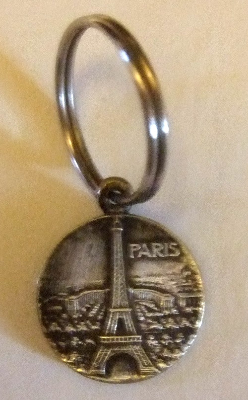 French Key Fob Eiffel Tower Arc De Triomphe
