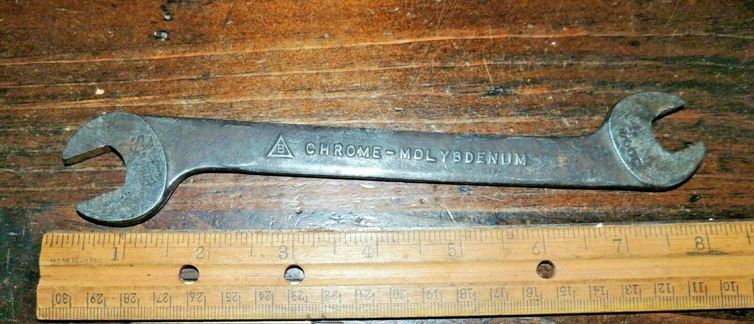 EARLY No 3004 BILLINGS TAPPET WRENCH 1/4 NUT 5/16 CAP 5/16 SAE X 3/8 CAP 3/8 SAE