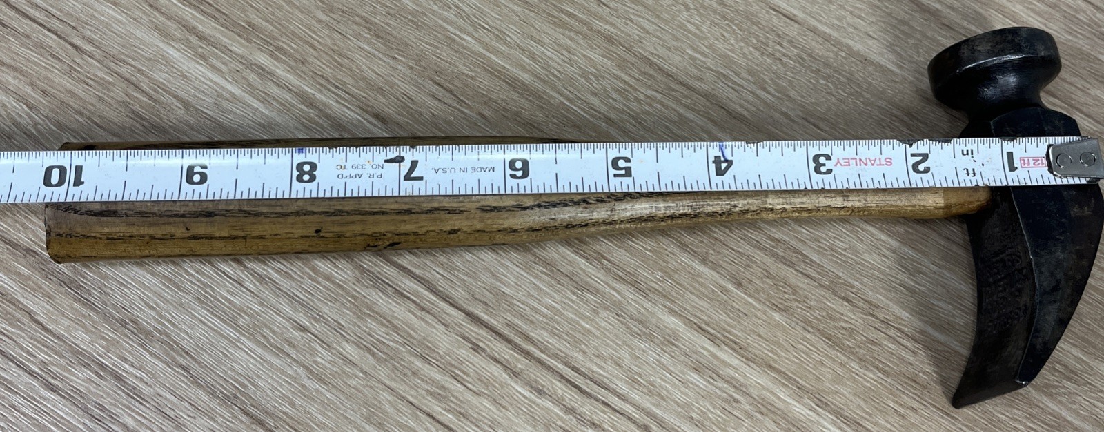 Vintage Sears Roebuck Cobblers Hammer Drop Forged Oak Handle 10” Shoemaker
