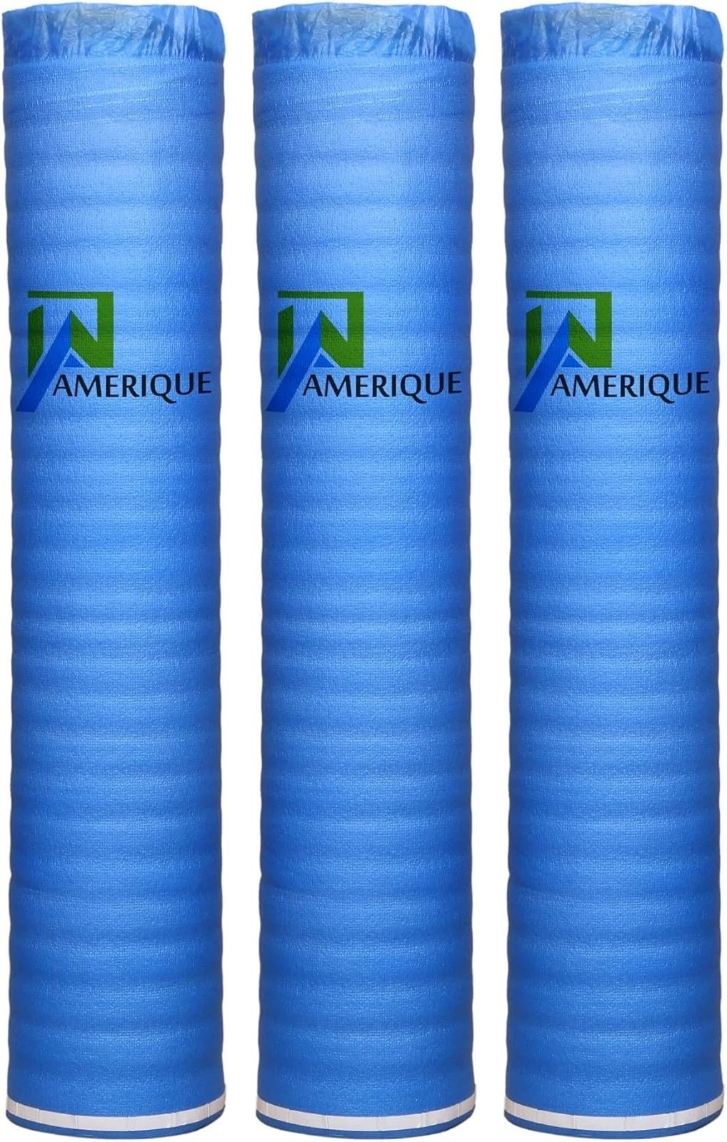 Premium Flooring Underlayment Foam Blue 600SQFT 1.5mm Pack of 3 with Tape Vapor