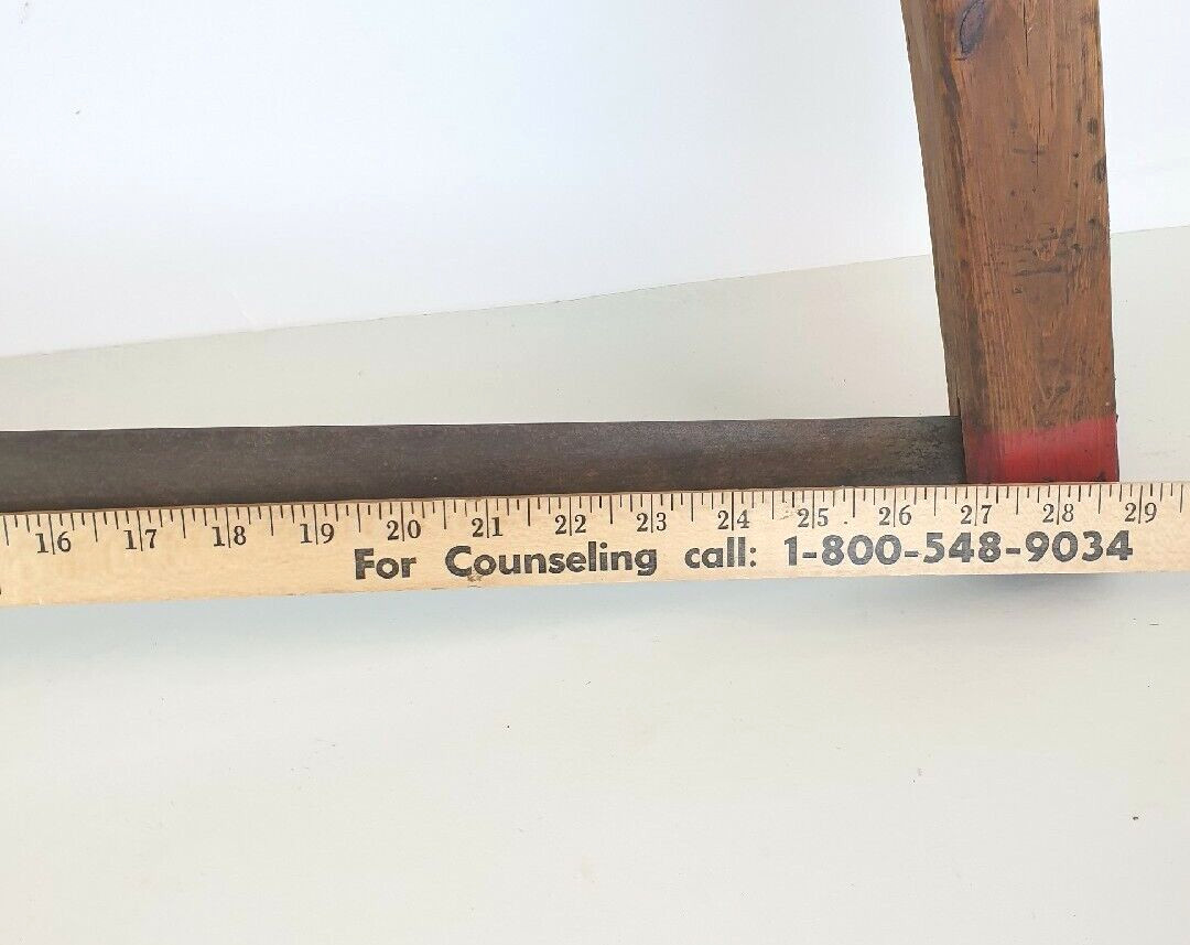 Antique Trojan Wooden Handle Buck Bow Saw Beautiful Primitive Cabin Decor Rare