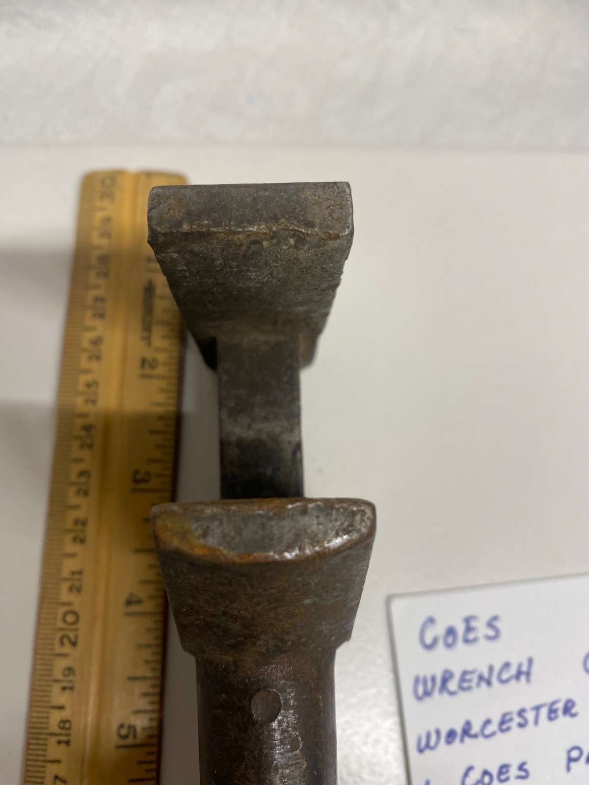 Antique Monkey Wrench COES Wrench Co. Worcester Mass Railroad 12″ Rare 1900
