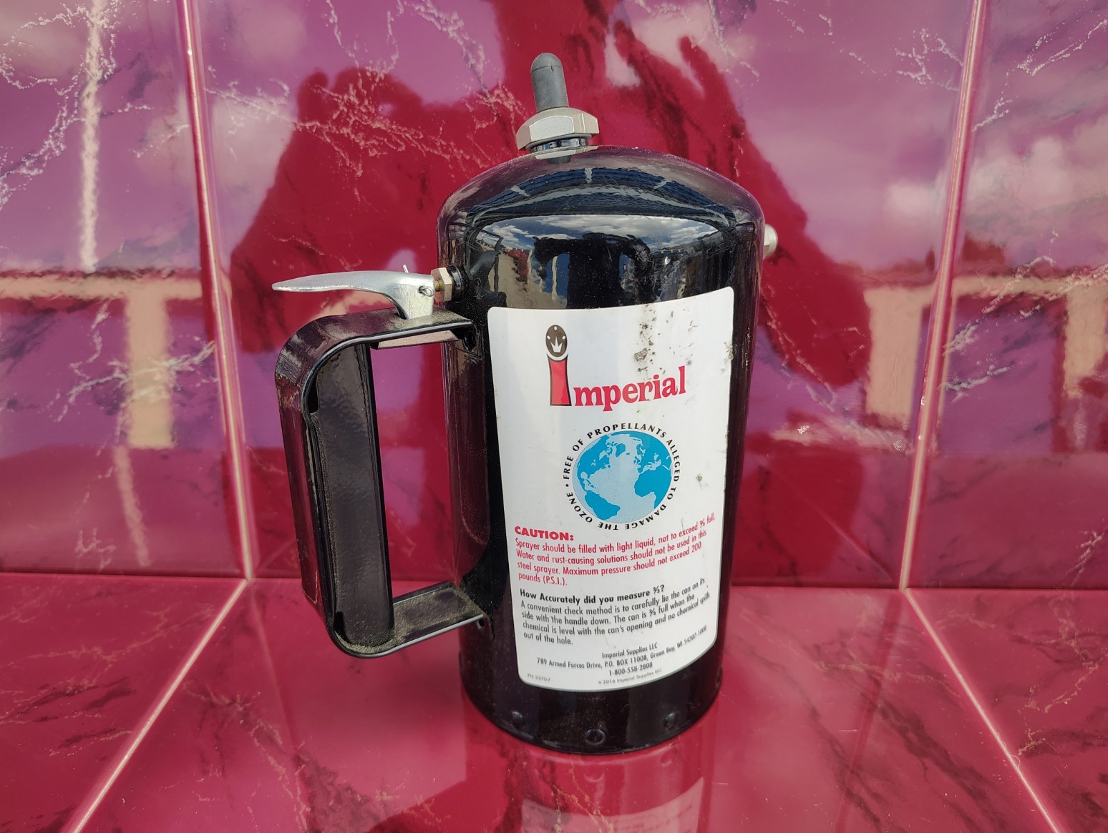 Imperial Tools Refillable Solvent Non-Aerosol Sprayer N.O.S Year 2016 P/N 3370-7