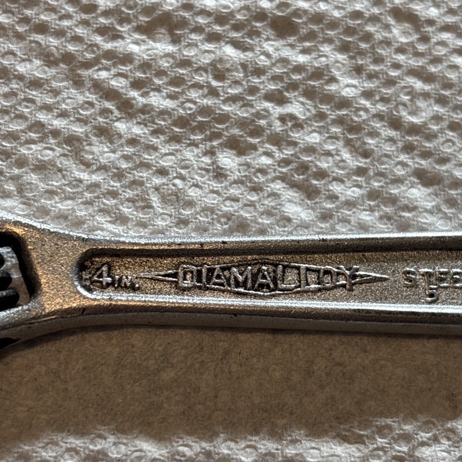 Vintage Diamond Diamalloy Tools 4″ Adjustable Wrench Duluth MN USA