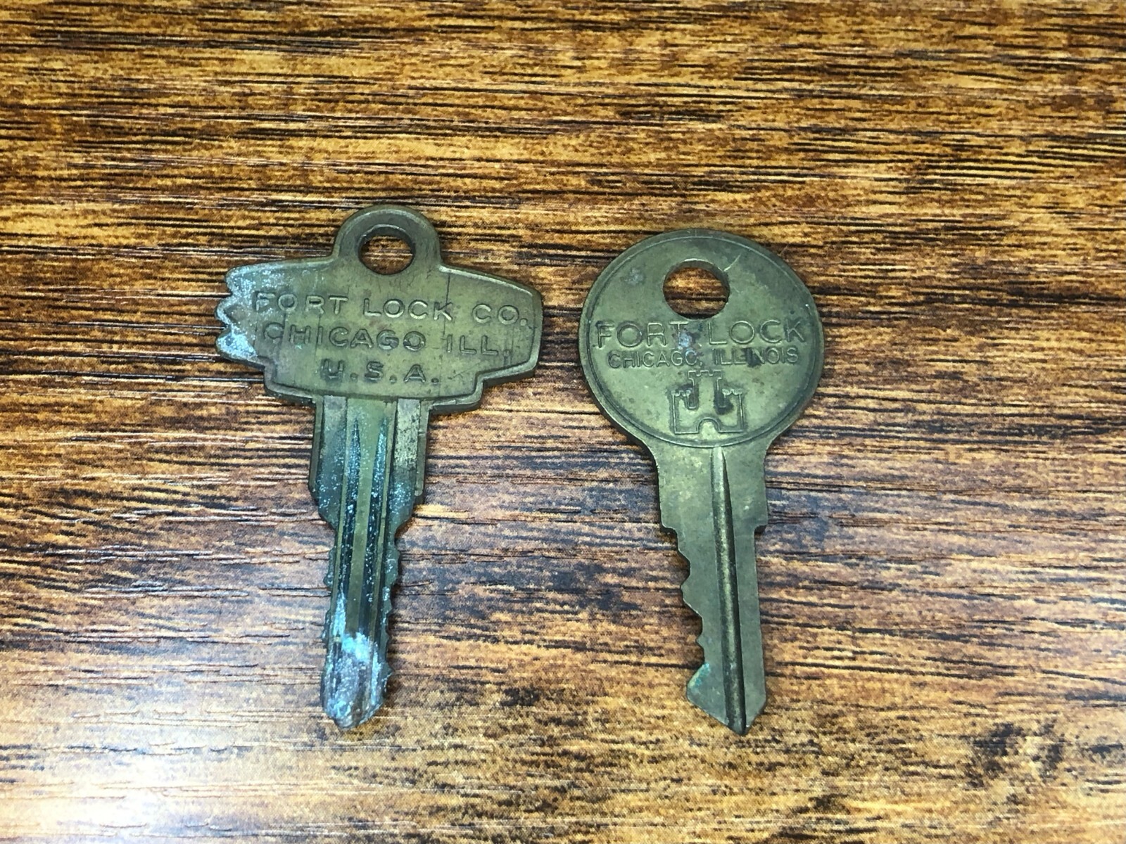 Fort Lock Co 750 – Key – Chicago Illinois – Vintage Key – Brass
