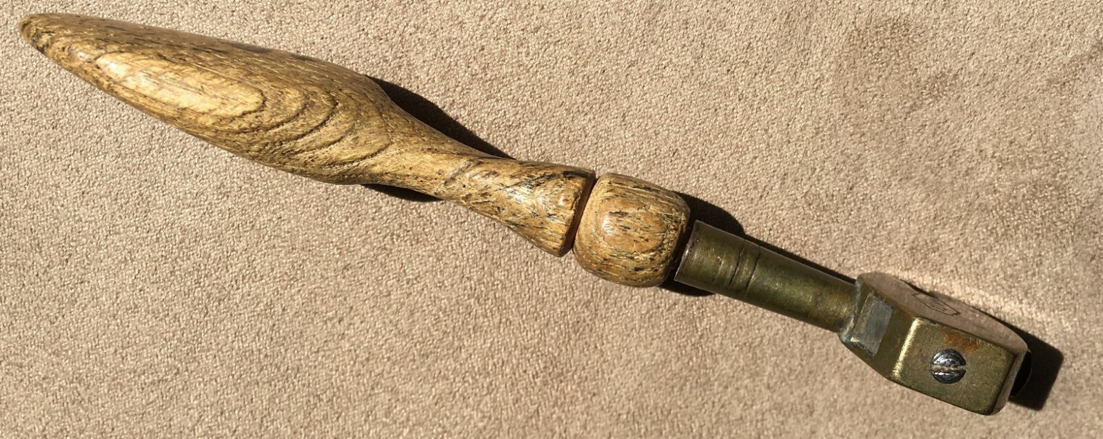 Antique Natural Rough Diamond Glass Cutter. Made in USSR