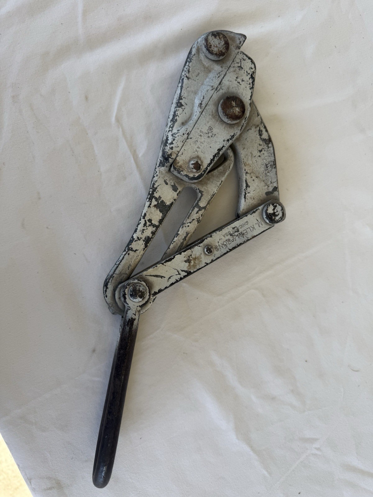 M. Klein & Sons 1628-6B Lineman Cable Wire Grip Puller Vintage 8000 Lb