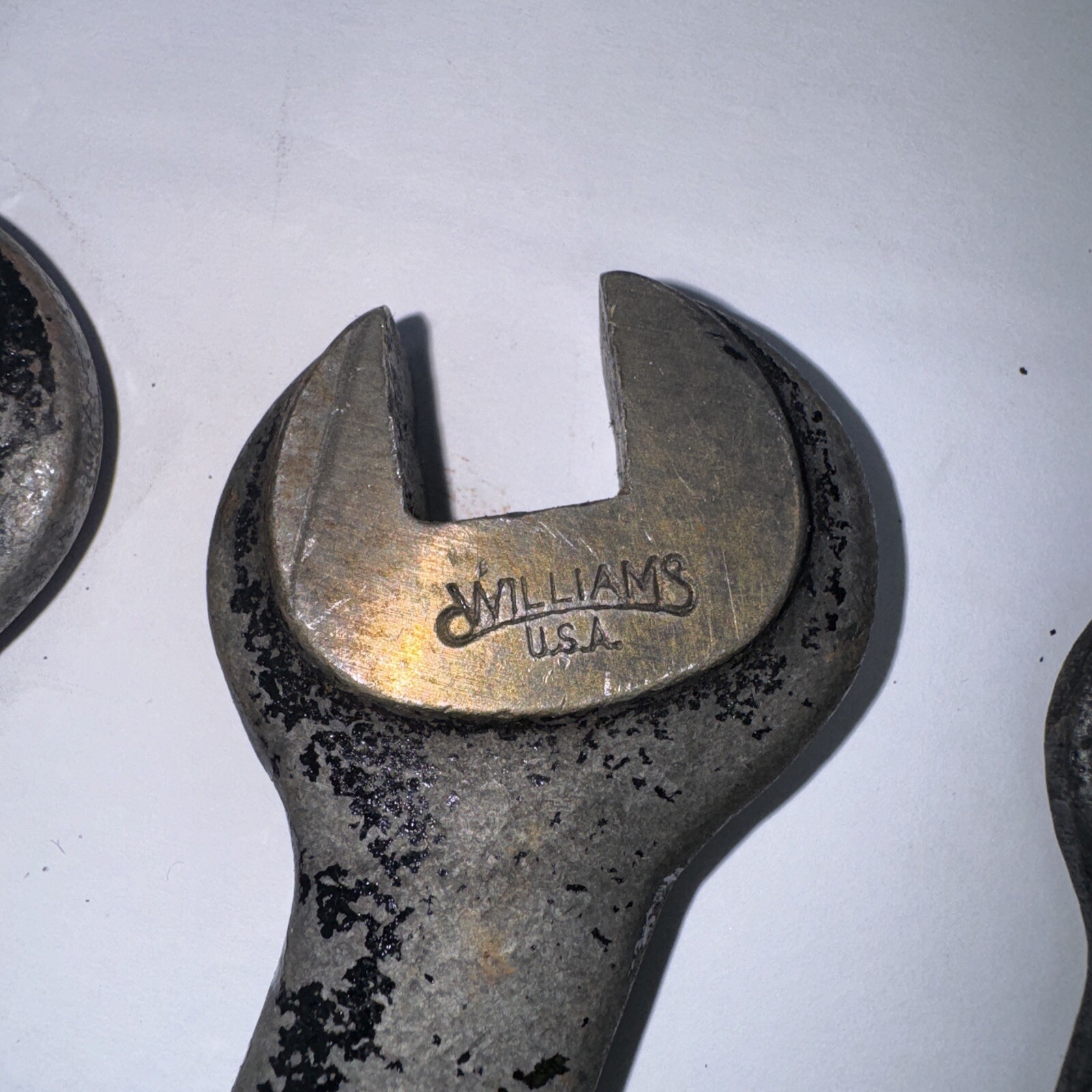 Lot of 3 Williams 530 1/2 X 3/8 & Bonny 529 7/16 X 3/8 Double Open End Wrenches