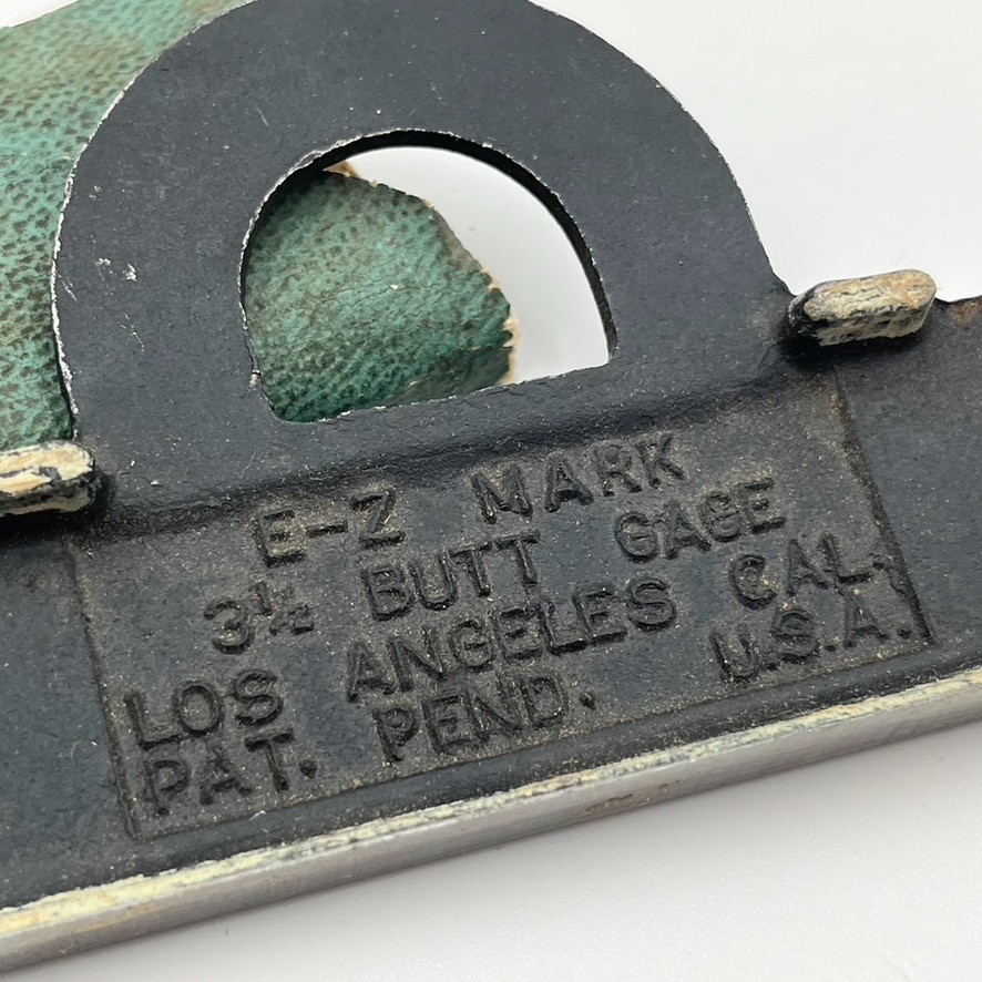 Vintage E-Z Mark Butt Gage 3-1/2 inch # 9035 Door Hinge Profile Cutter USA Made