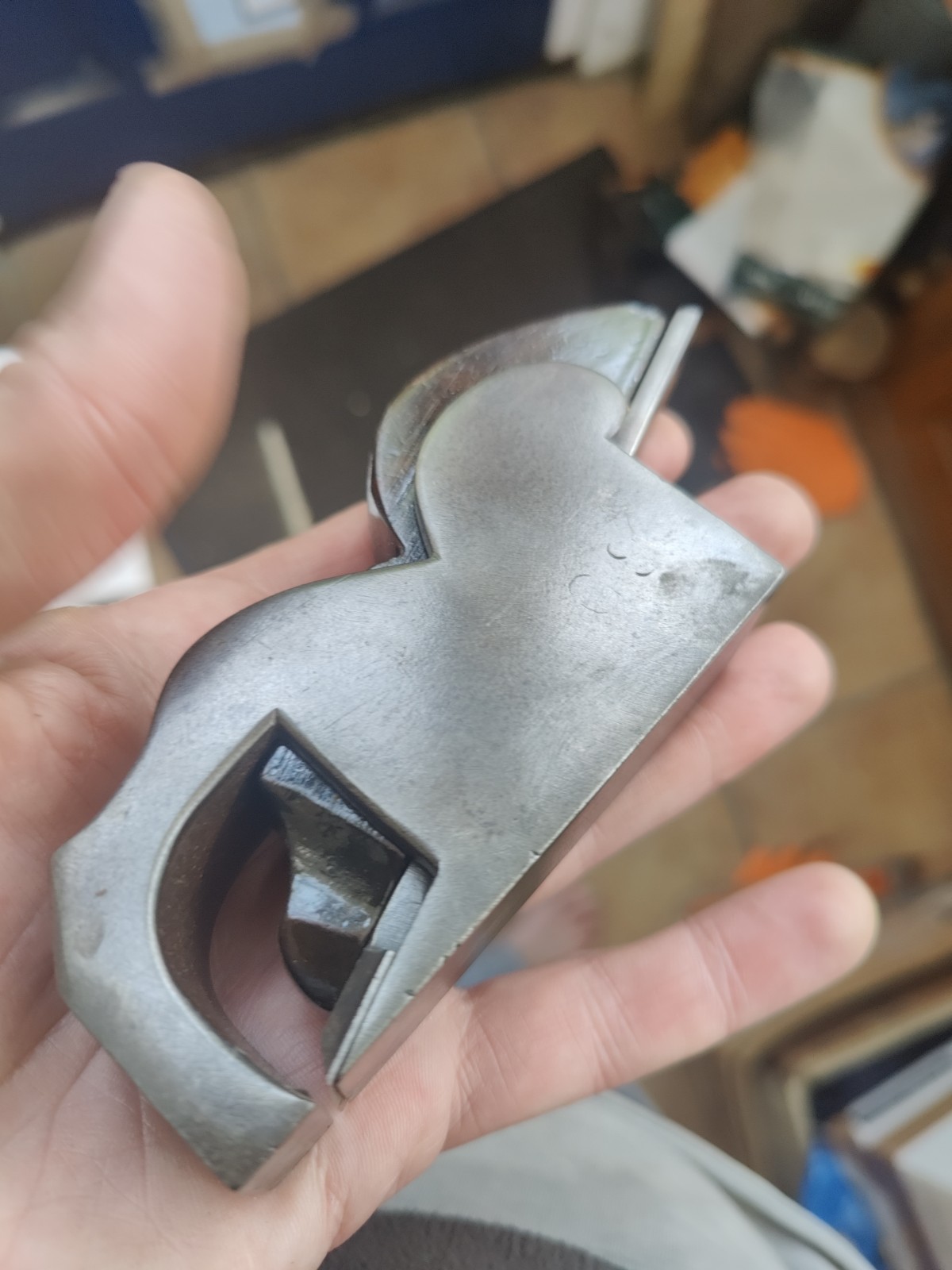H. Slater, Clerkenwell, London, 1. 1/8″ Bullnose Plane, Marple’s Iron