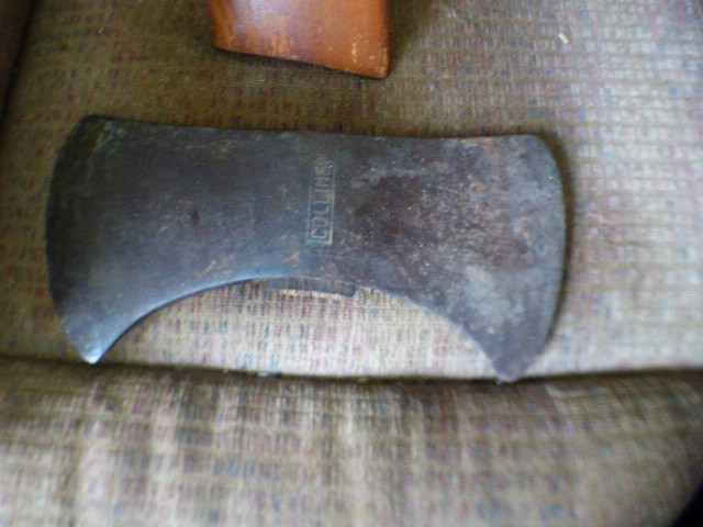 VINTAGE COLLINS DOUBLE BIT AXE HEAD