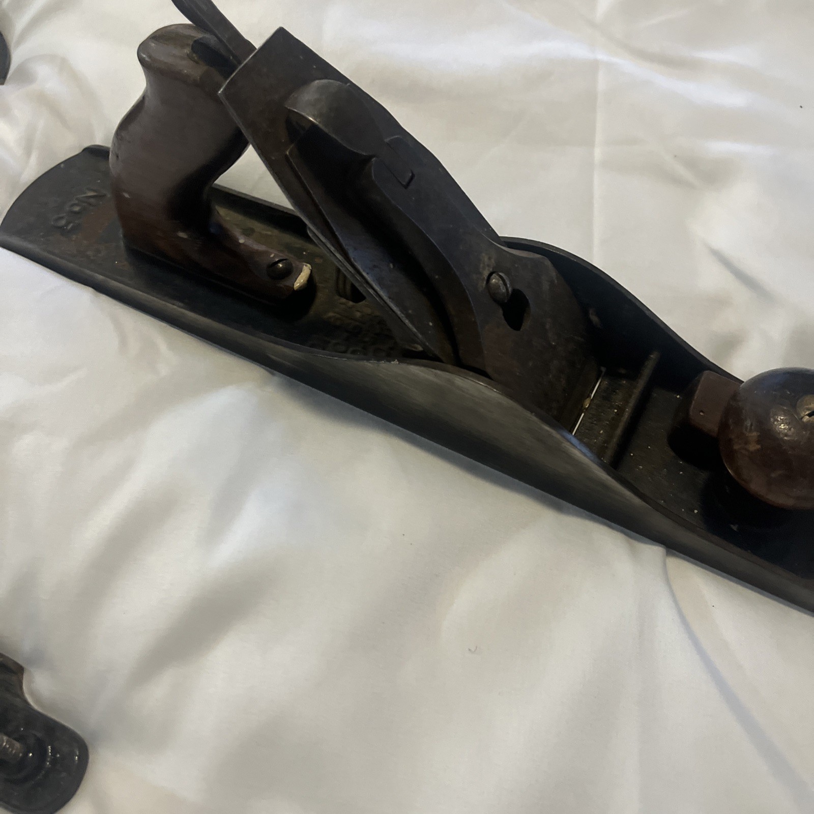 Vintage Stanley Bailey No. 5 Type 11 Smooth Bottom ~ 3 Patent Dates – V Logo