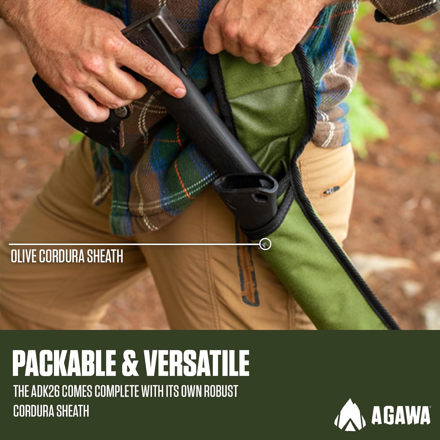 Compact 2-in-1 Hatchet & Forest Axe for Outdoor Activities