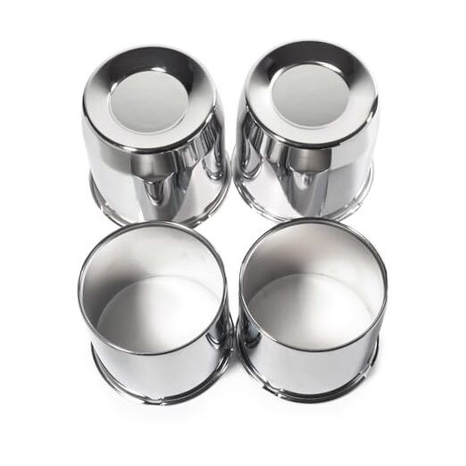 4Pcs 5.15inch Trailer Wheel 5.15″ OD (2 concave 2 open styles) Mirror Polished