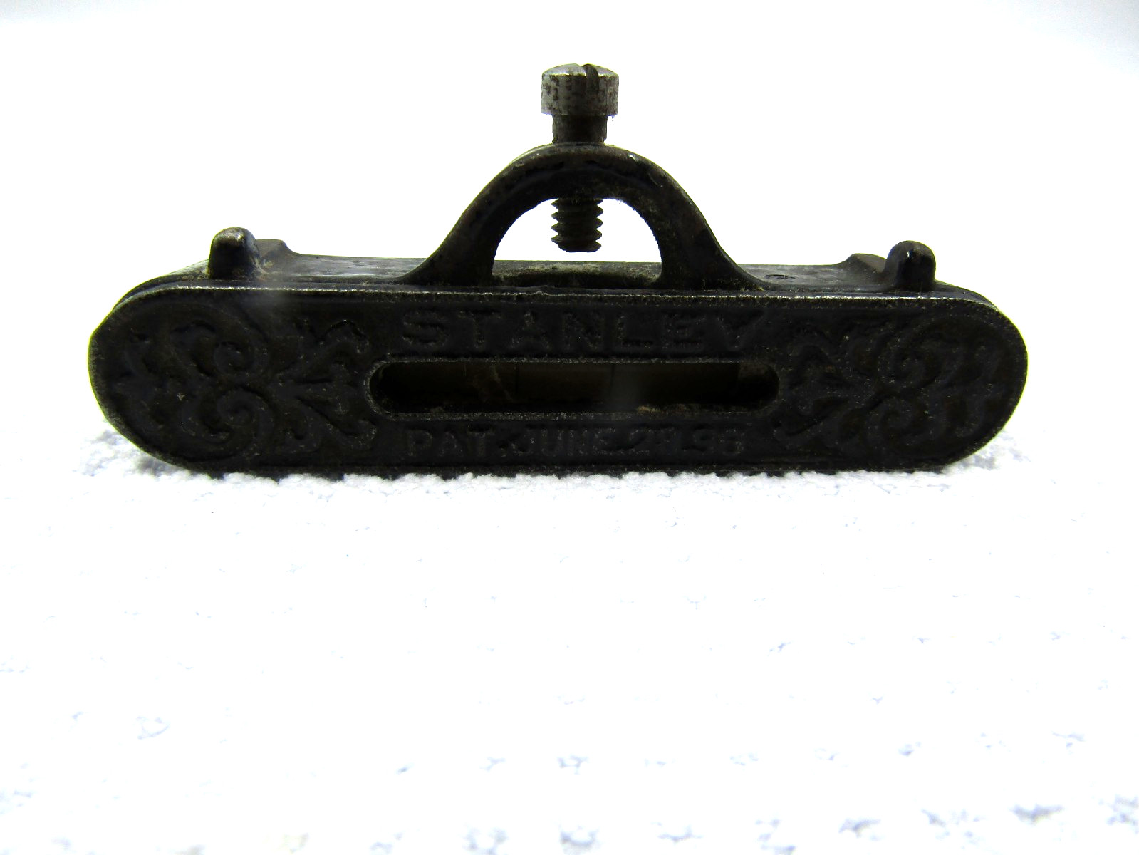 Antique Stanley Brass Line Level Pat. June 23, 1896 – Ornate Design