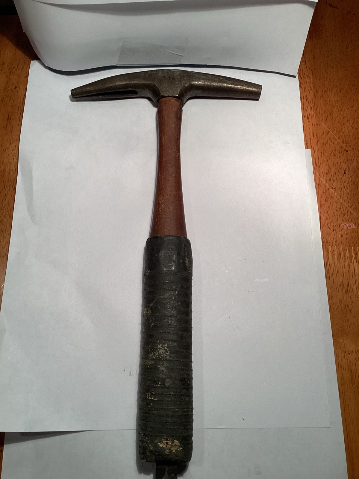 Vintage Pointed Tack hammer With Tack Wooden Hammer
