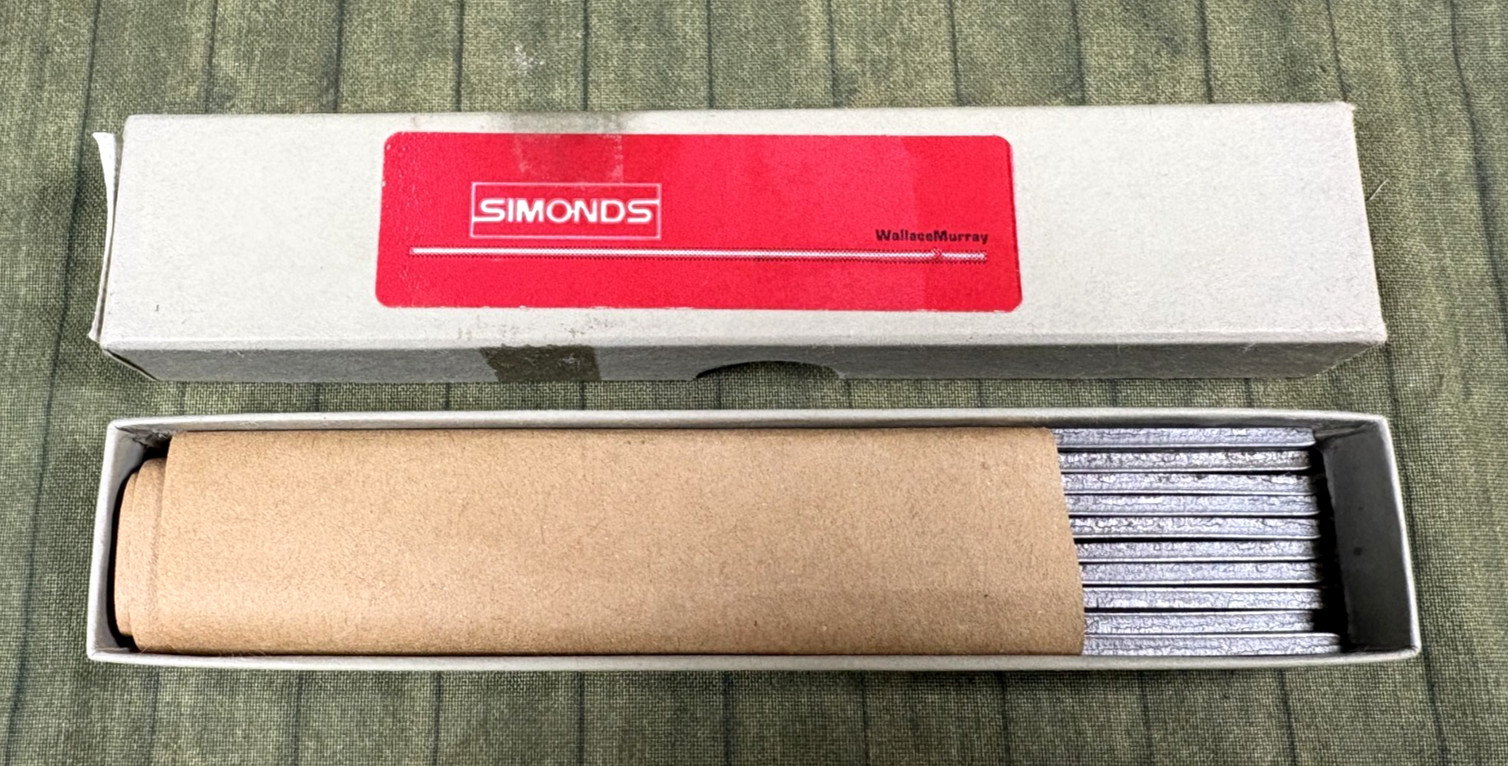 10 Pc. SIMONDS 4″ Barrette #00 Files ~ U.S.A.