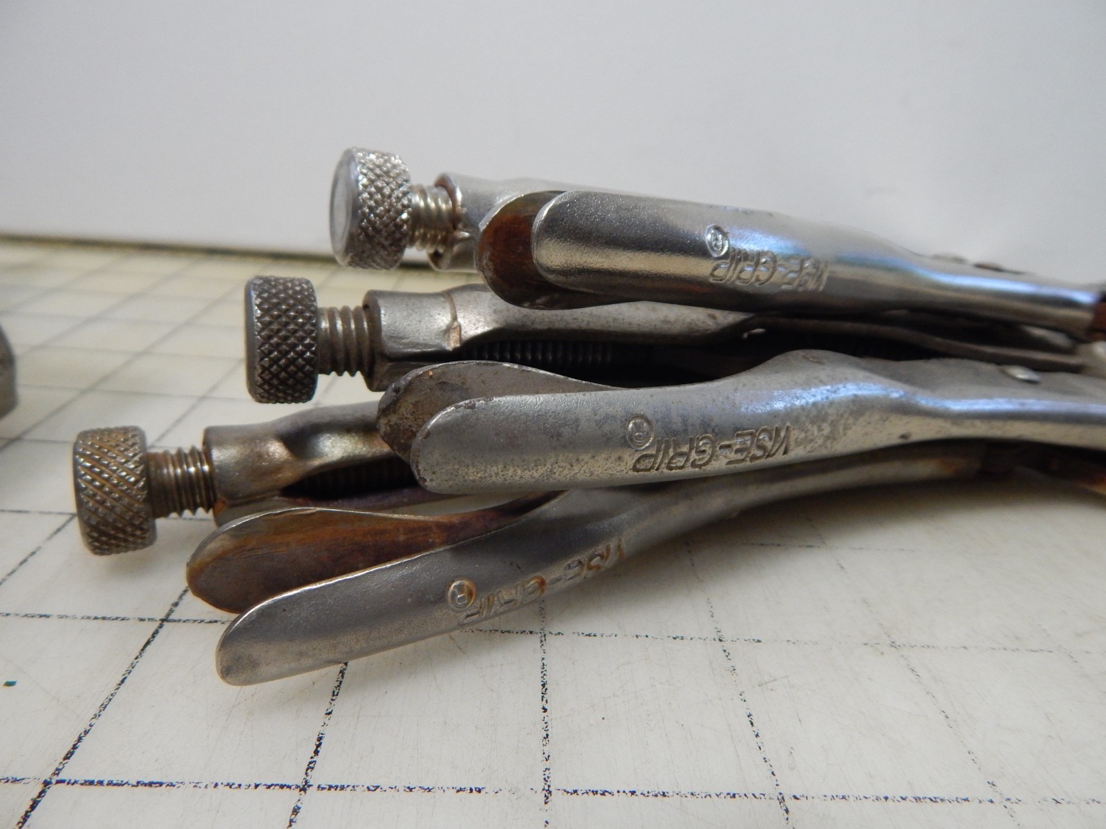 VINTAGE PETERSEN DEWITT VISE GRIP lot 11R & 9R WELDING CLAMP LOCKING PLIERS