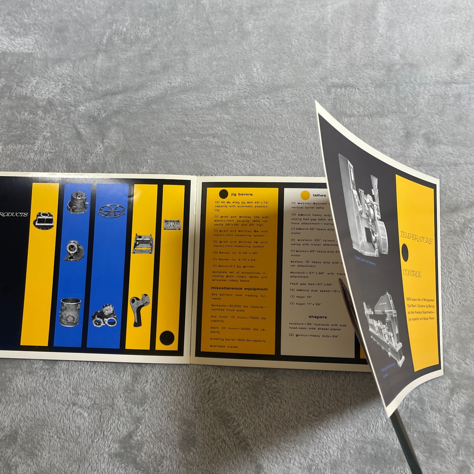 Vintage Standard Tool Die Catalog Midcentury Graphic Design Typography Fold Out
