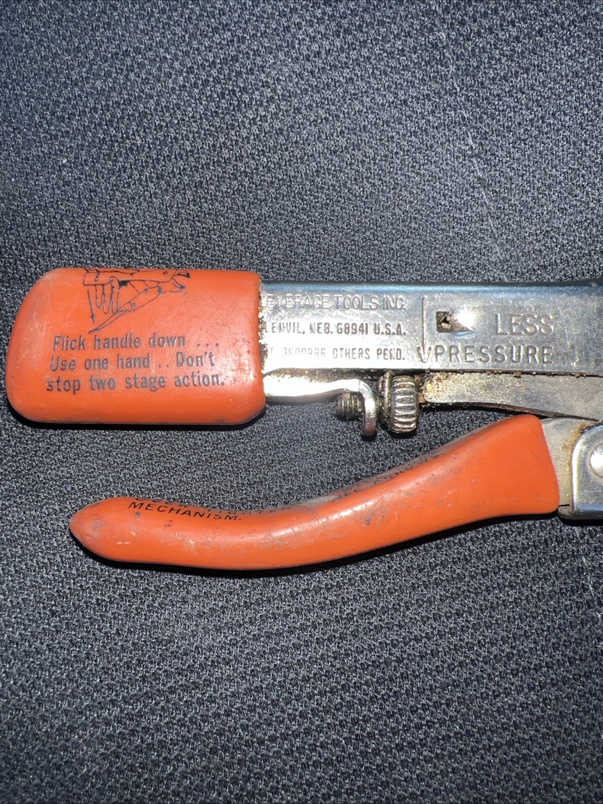 Leverage Tools Inc. Model #6 Lever Wrench Automatic Grip Pliers – 6-3/4″ Long