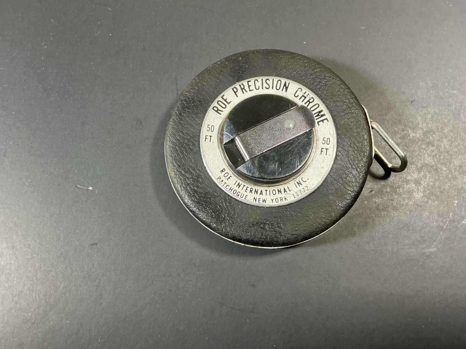 Vintage Roe International Steel Tape Measure 50 ft.