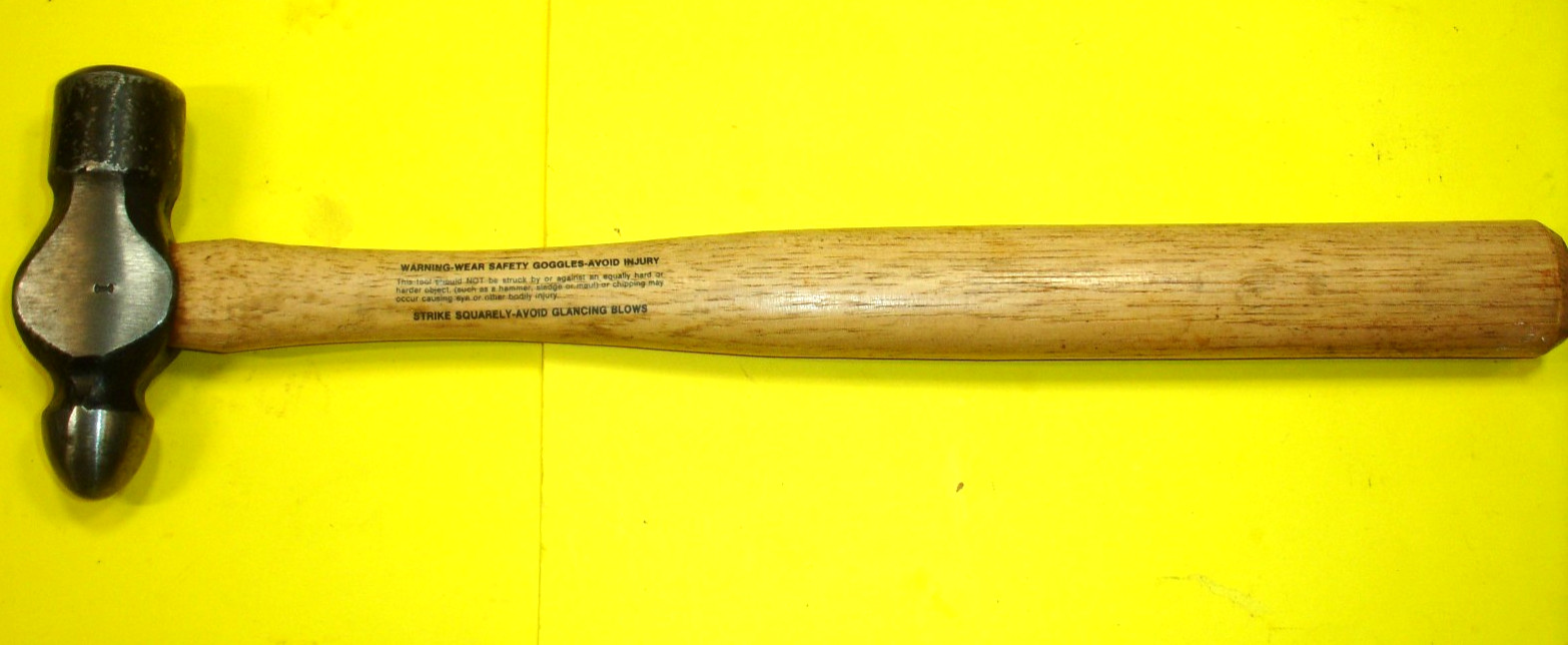 Nice True Temper 1016 Ball Peen Hammer I Forge Mark 13″ Long Handle VGC Logos