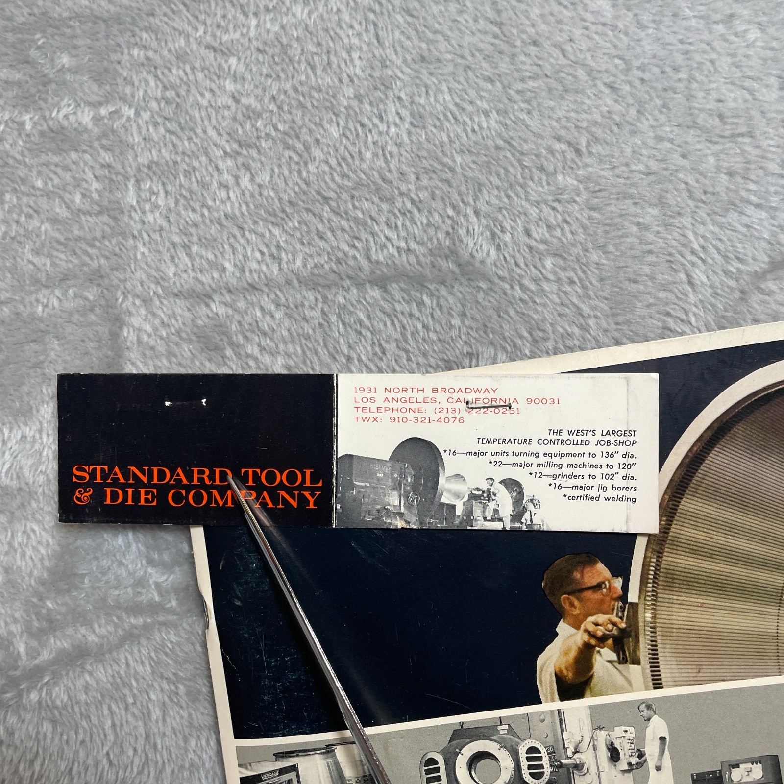 Vintage Standard Tool Die Catalog Graphic Design Business Card Typography MCM