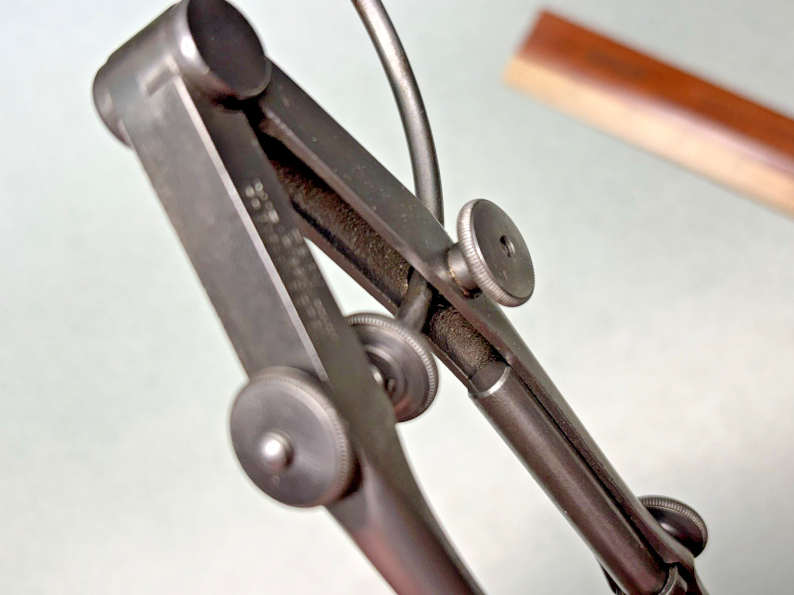VINTAGE L.S Starrett Co. No. 92 Carpenter’s Divider Compass Dividers 6″ NICE