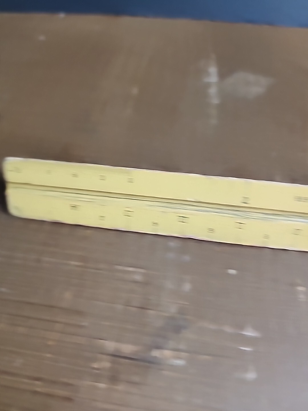 Vintage K & E Co Wooden 3 Sided Triangle Ruler Star Quality 8891 12 Inches