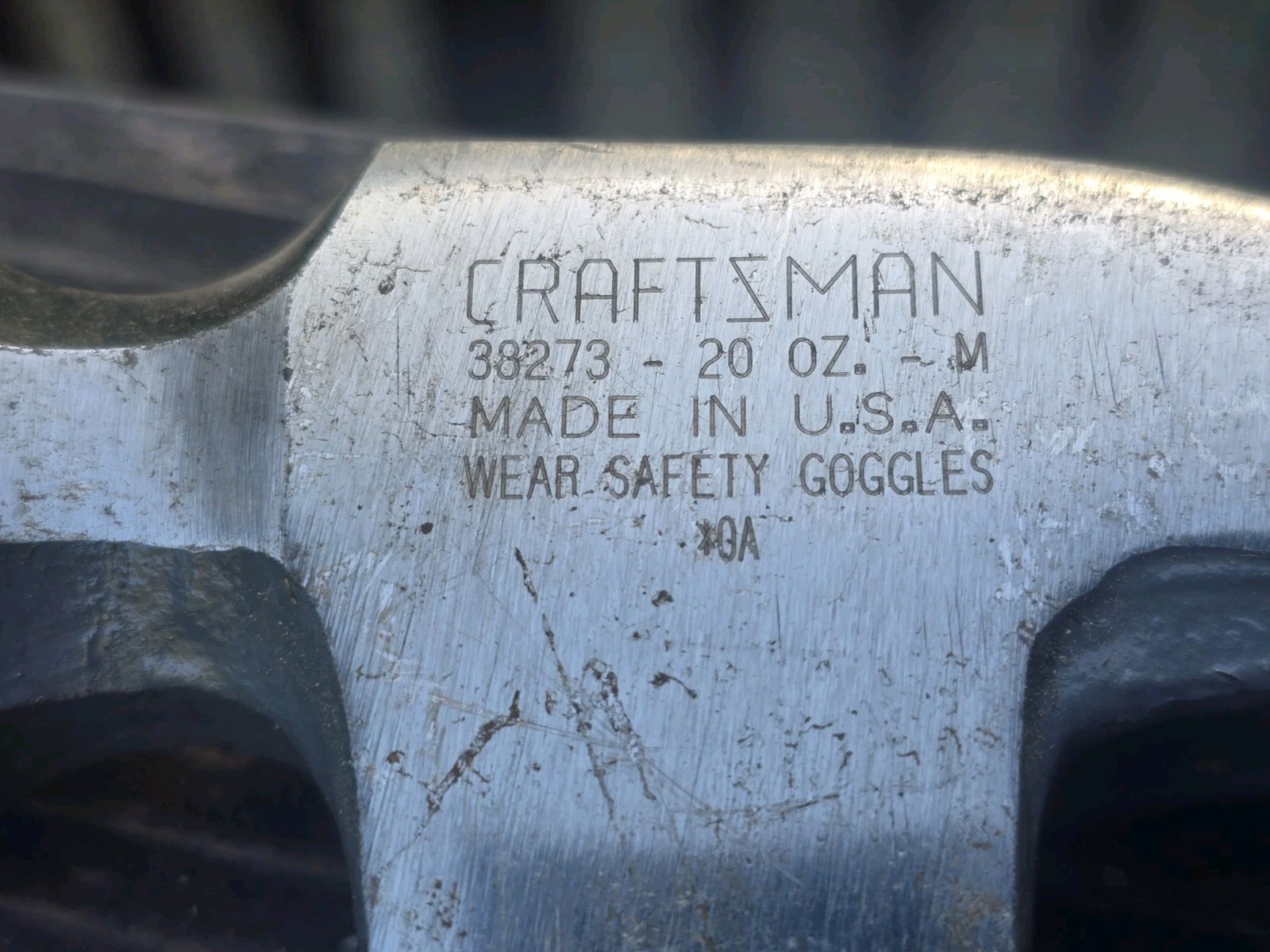 Vintage Sears Craftsman USA Smooth Face Rip Hammer 38273 20oz. Hickory Core Exc.