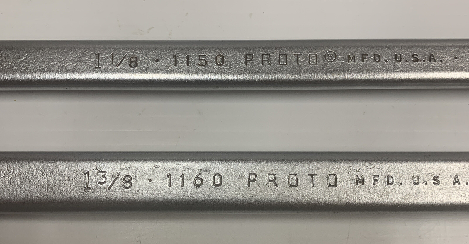 Used Vintage Proto 1150 & 1160 12 Point Box End Wrenches 17 & 20 Inches Long U