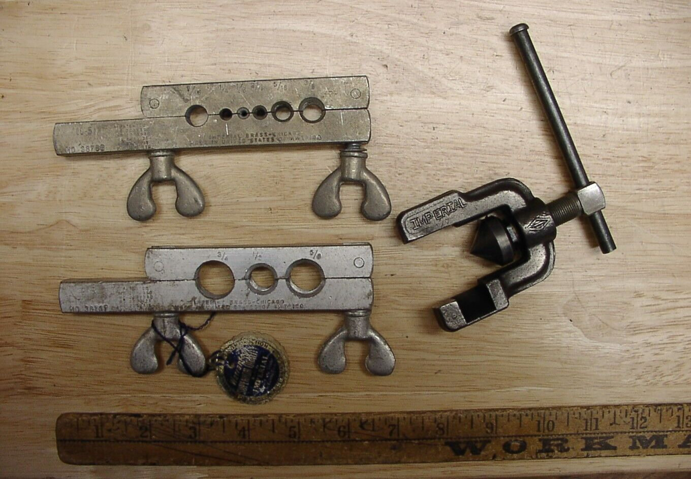 Vntg Imperial Eastman 121-F Tubing Tool Kit,Benders,Cutter,Flaring Tools, & Box